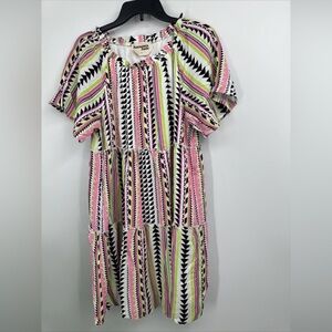 NWOT Savanna Jane boho Tiered Dress Size Large